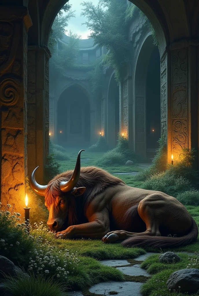 Asterion the sleeping minotaur