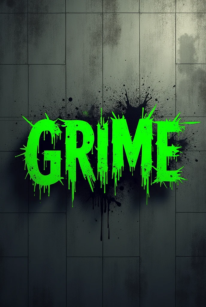 Create a logo with the word grime