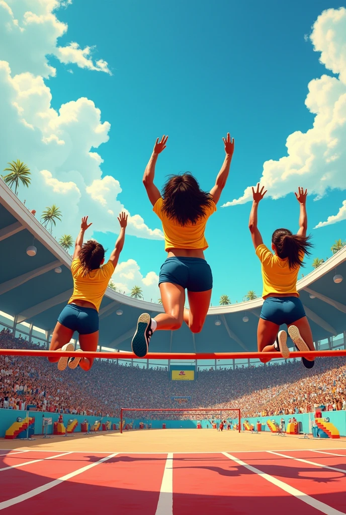 Teachers in high jump Venezuela