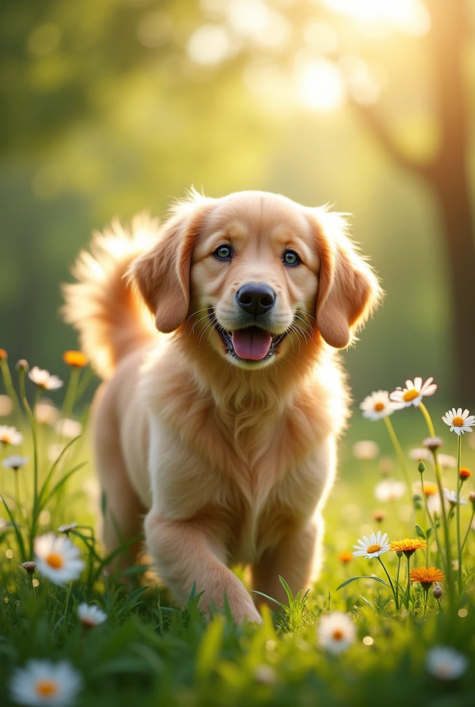 Blonde dog style