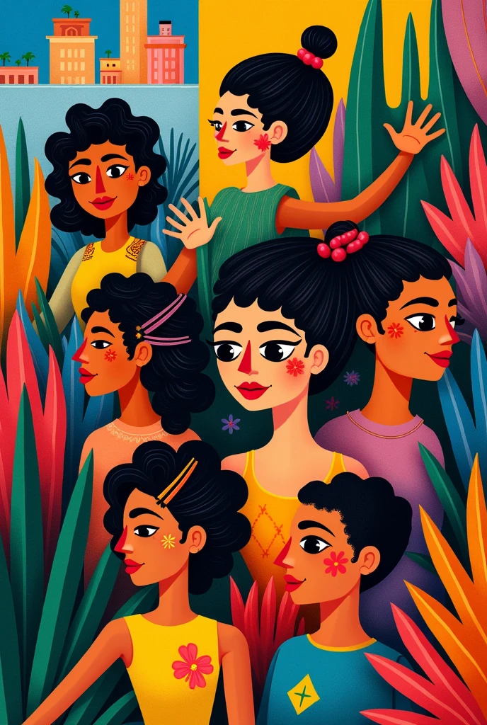 Image based on themes from the second phase of Modernism in Brazil 