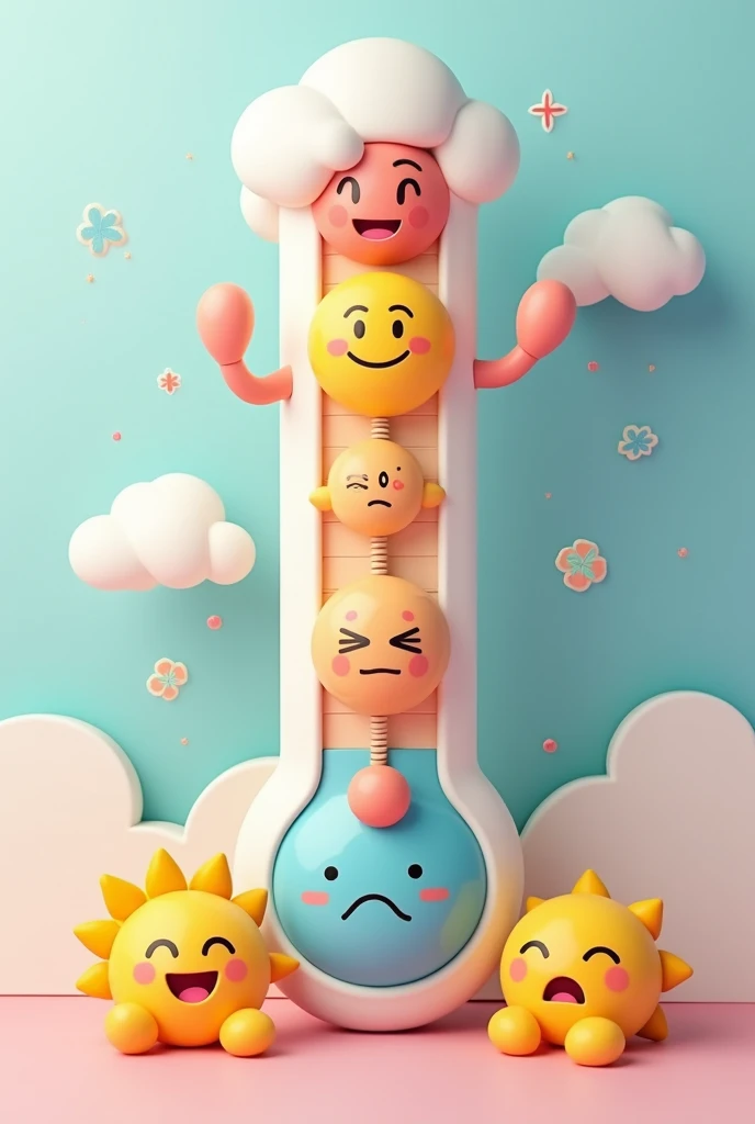 Mood meter for people, displaying values as emojis