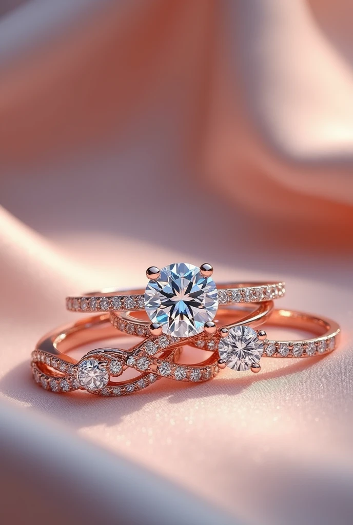 Diamond rings for women at least 1 single picture