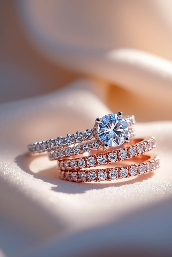 Diamond rings for women at least 1 single picture