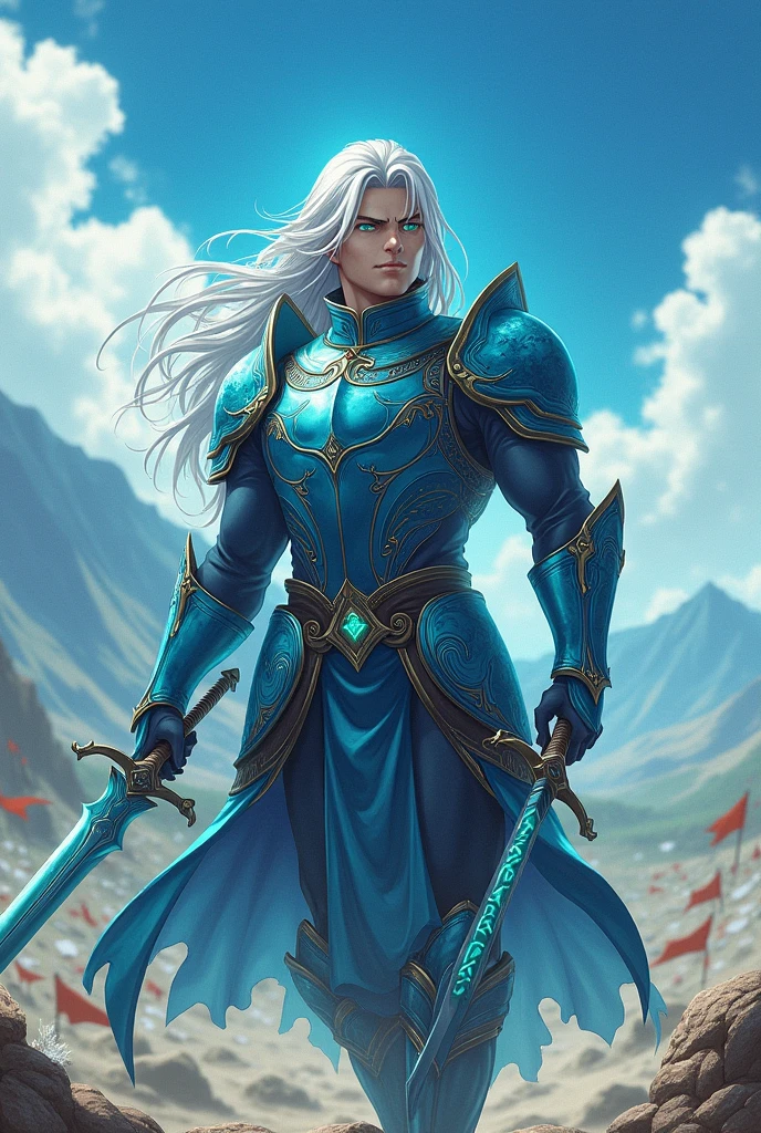 Anime male warrior general