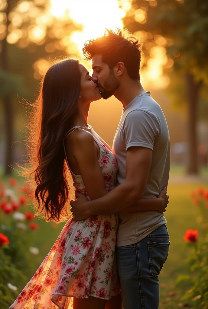 Youthful Couple making out