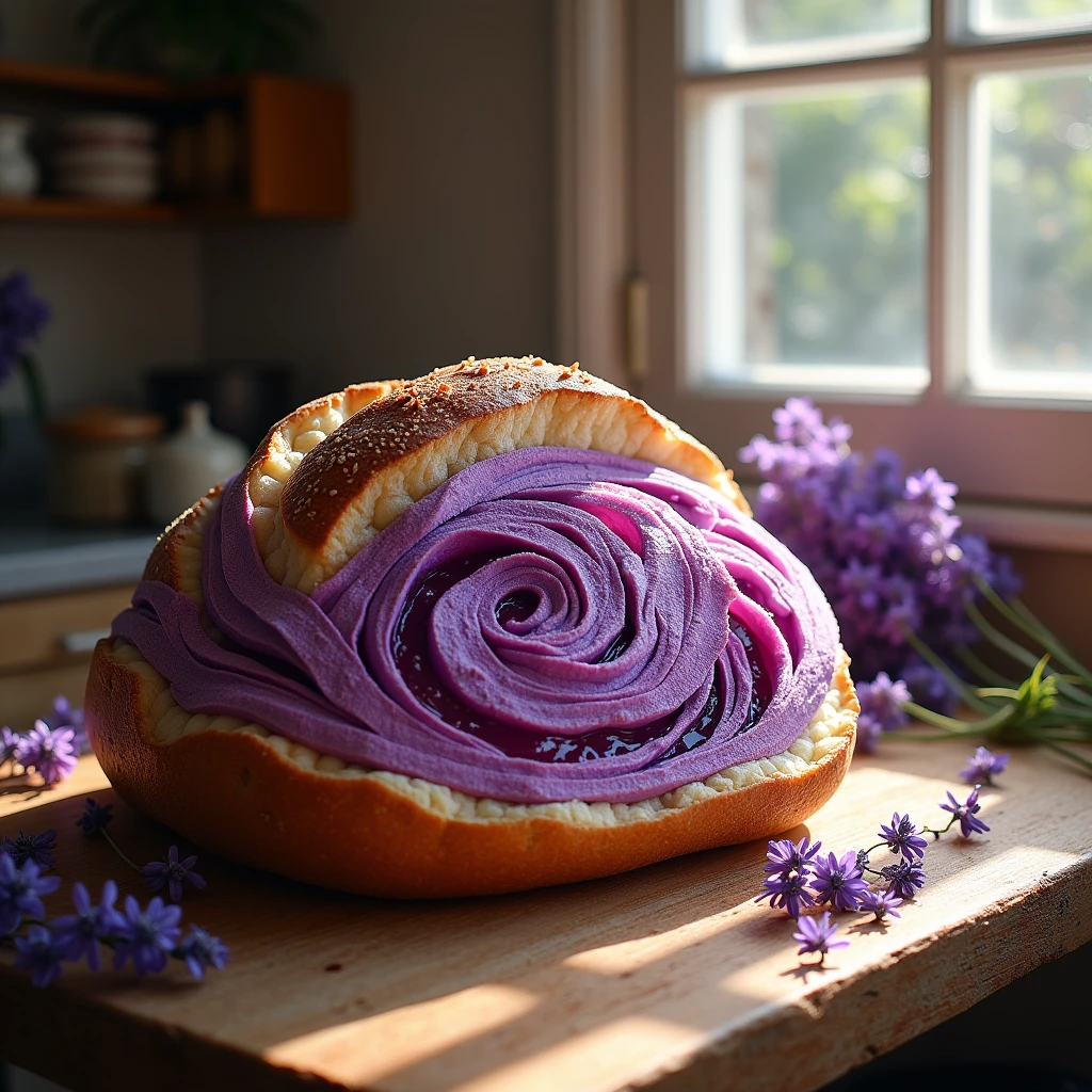 A purple bread 