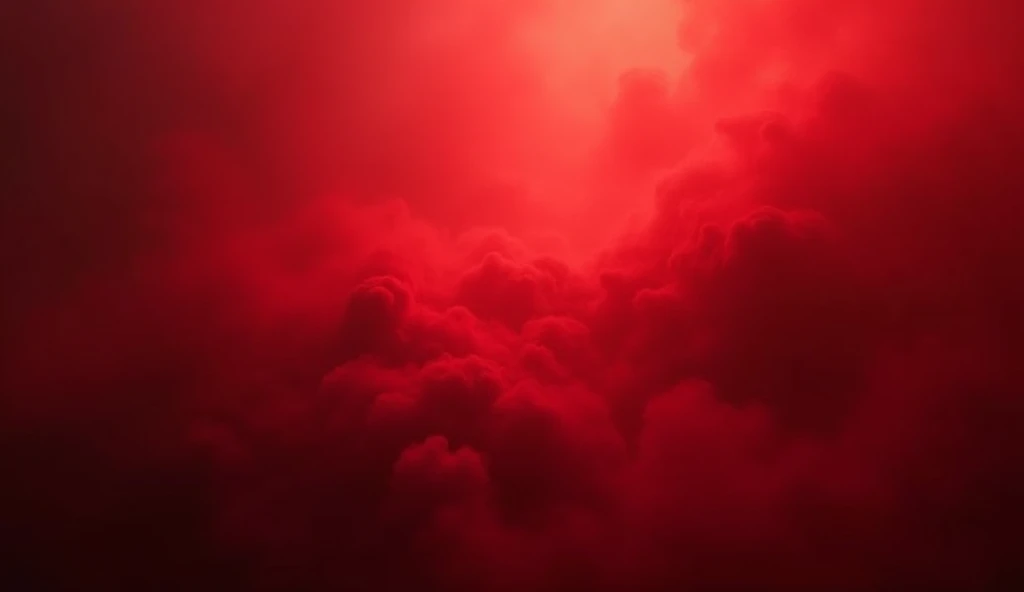 Create a background image with a deep and intense red tone, representing a foggy and dramatic environment. The fog should have graduations of red that vary from light to dark, creating an effect of depth and intensity. The fog should spread smoothly across the background, with subtle transitions between the different shades of red, evoking a sense of mystery and energy.
Additional Specifications:
Aspect Ratio: 16:9 Texture: Dense and fluid, with areas of thicker fog blending with more dispersed parts, creating a strong and dynamic visual contrast.
Lighting: soft and warm, as if the background is illuminated by a diffuse light that penetrates the fog, reinforcing the intense and vibrant atmosphere.