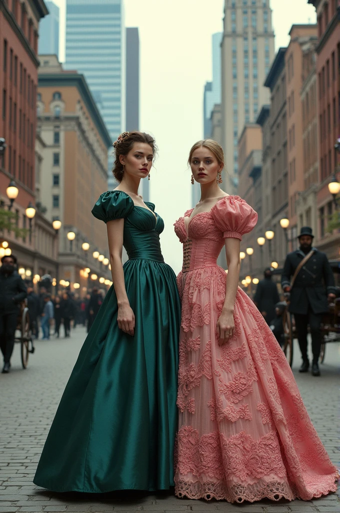 Woman of 2023 alongside woman of 1873