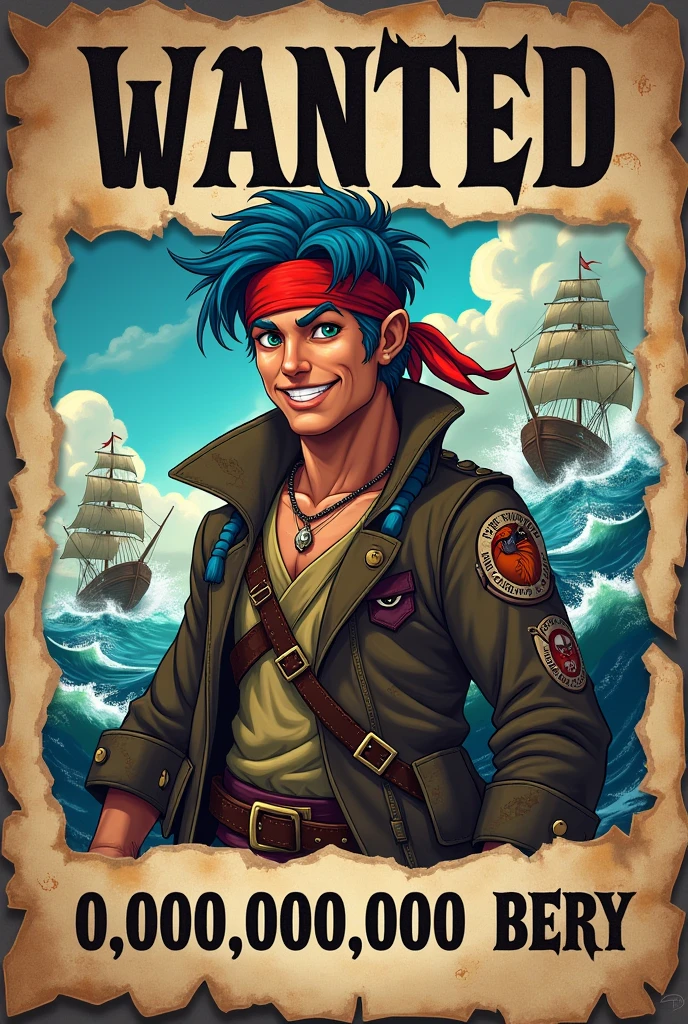 Create a wanted poster like Luffy's, but the wanted name must be Lyan _lf, Bery number 1.000.000.000