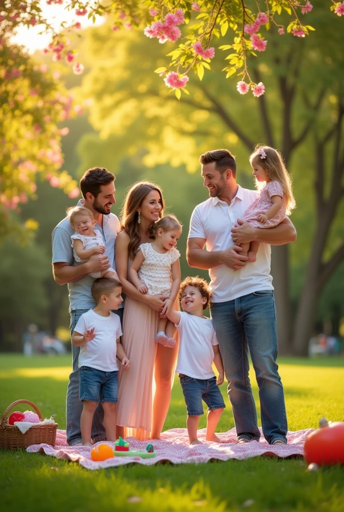 Family of 7, Husband wife, three boys, one toddler girl one baby girl