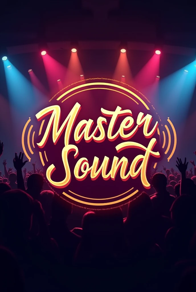 Create a logo for a music group with the words Master Sound and a beautiful font. estilo 3d
And include musical notes.
Cambia el fondo