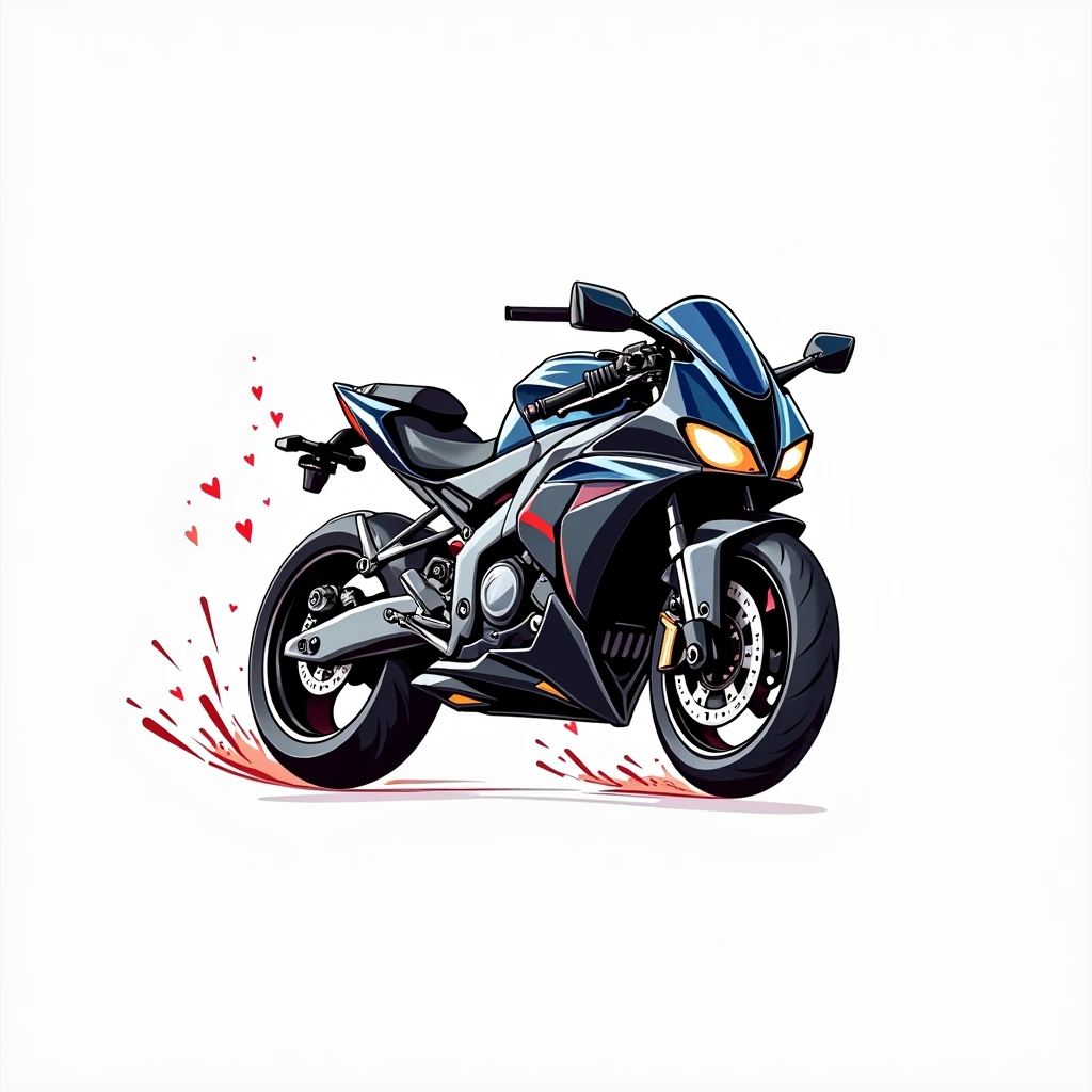 Ninja emoji on a motorcycle