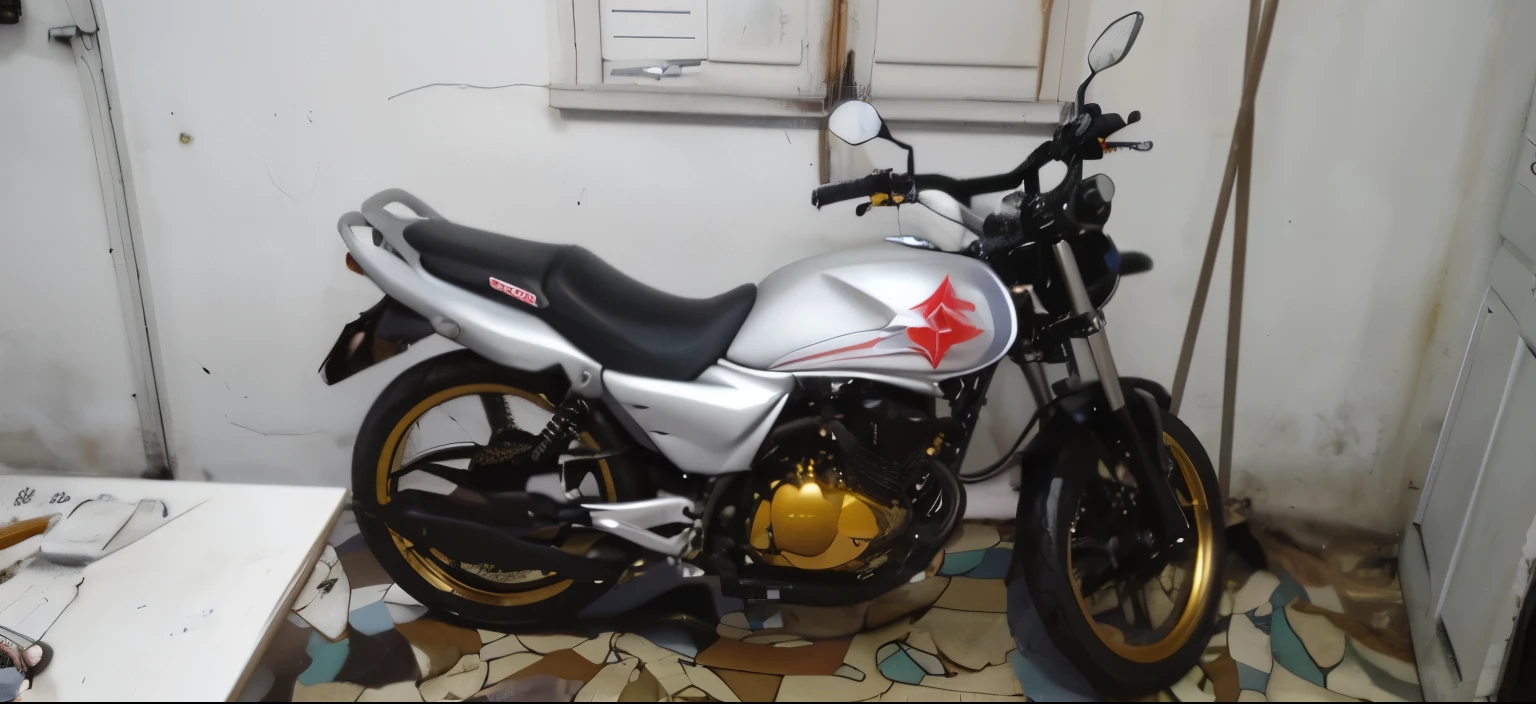 Change the color of the motorcycle to black