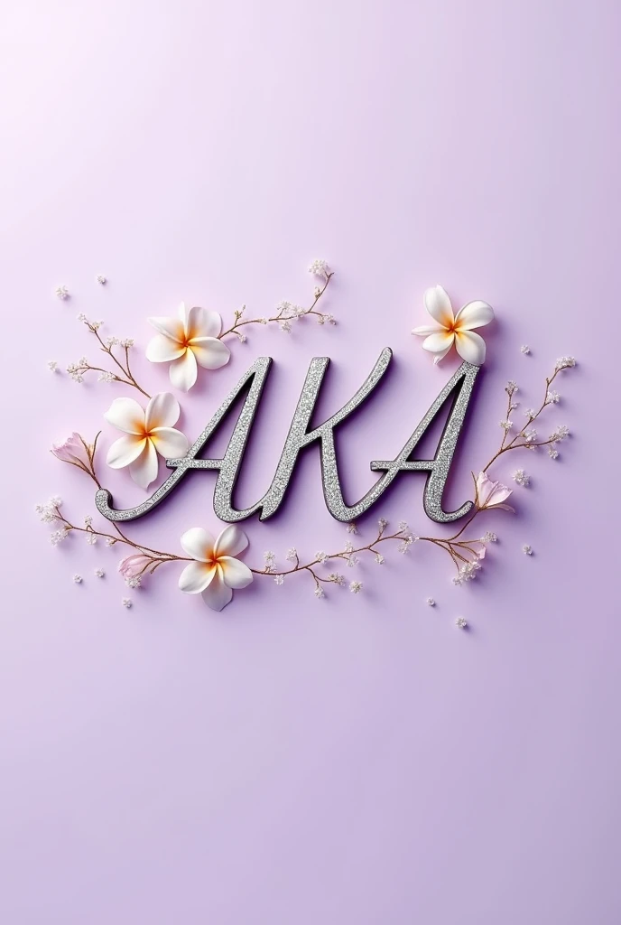 Create AKA accessories logo with lilac background
