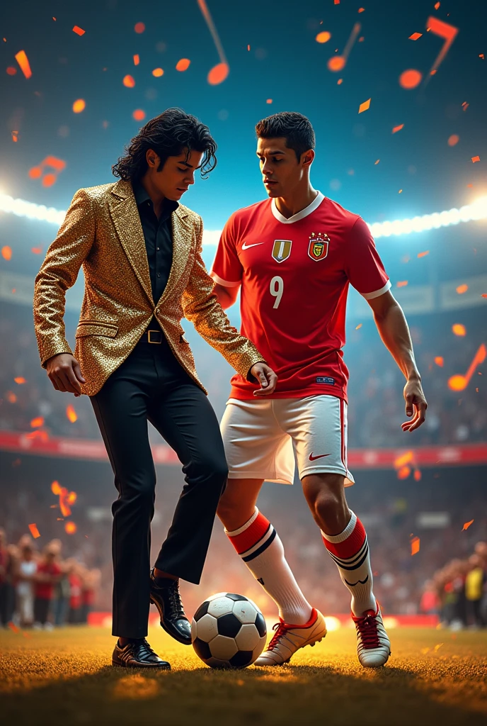 Michael Jackson y Ronaldo
