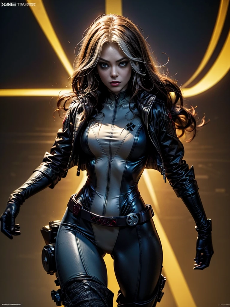 (Extremely detailed 8k wallpaper), bat girl sitting in a futuristic fighter jet cockpit, black futuristic fighter jet cockpit, sitting in black leather pilot seat, sitting in leather seat in cockpit, futuristic fighter jet cockpit:1.3, batgirl:1.2, confident, many switches and lights, long hair, bra, sexy top, short top:1.2, calm, modern futuristic clothing, complex, highly detailed, and dramatic, cinematic lighting, bright scene, soft lights, large breasts:1.4, nsfw:1.4, fit girl, lean girl, dark gray tight leather clothes, cleavage, batman logo:1.4