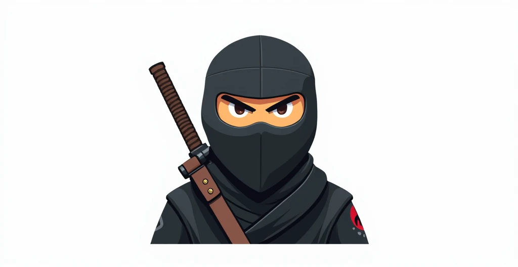 Ninja on a motorcycle