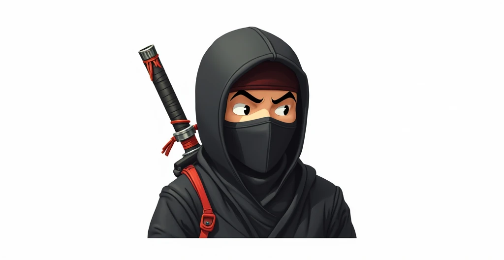 Ninja on a motorcycle