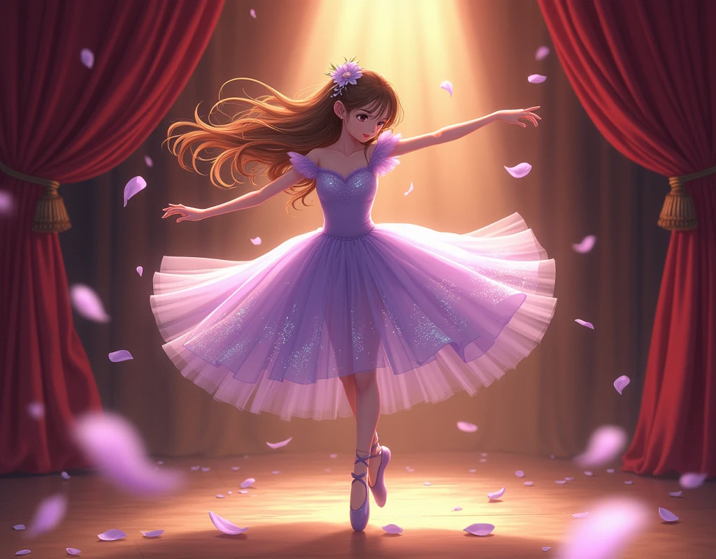 anime girl who is a ballerina