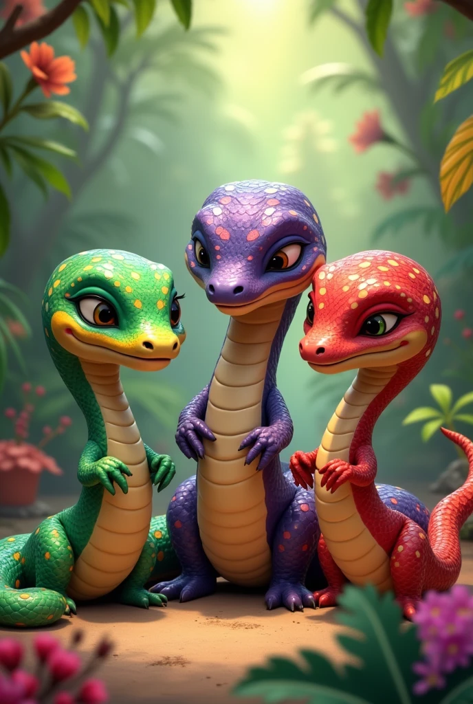 three snakes like lola boa form brandy and mr whiskers like mean girls 