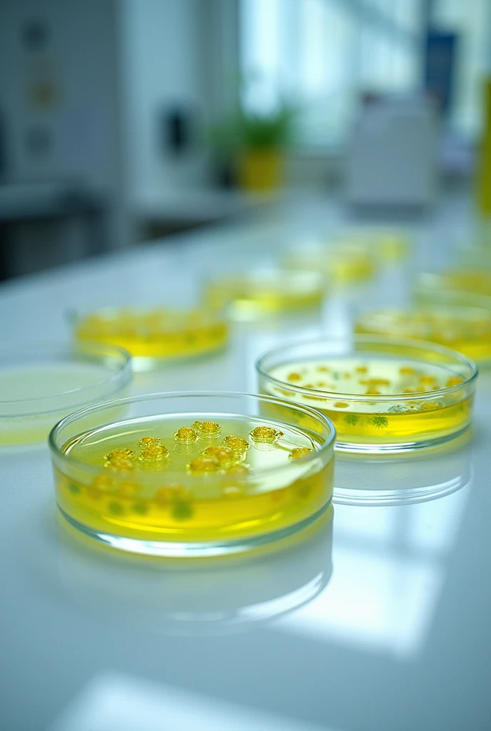Images of Dictyostelium discoideum in a laboratory}
