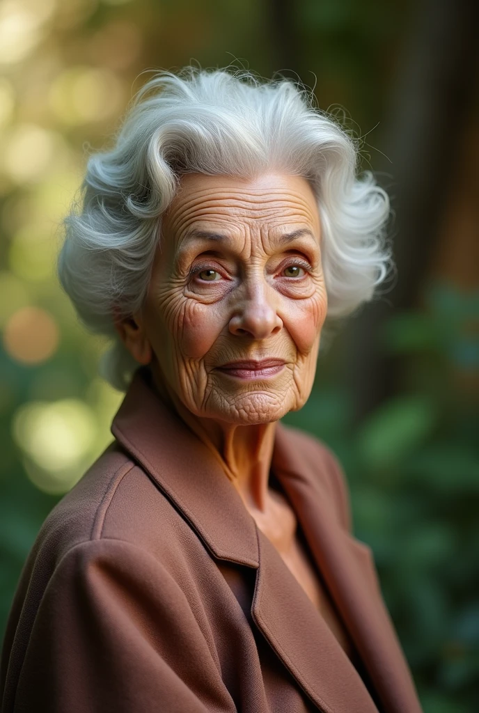 (photorealism:1.2), Sophia Loren 90 years old. Elderly ,frail, wrinkled