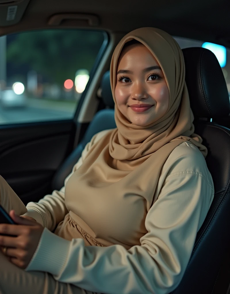 Beautiful Women, malay, hijab, tshirt, breast bulging, long pants, Car passenger seat, gagged, tape gag, ball gag, bound, bondage, bdsm