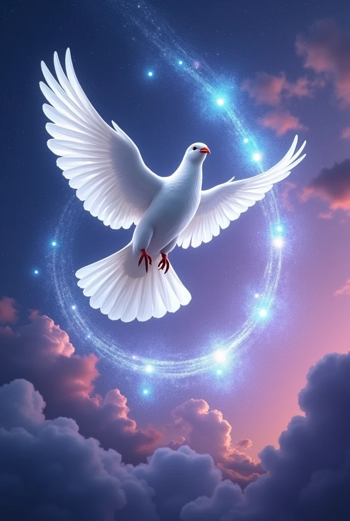 Dove spins seven souls