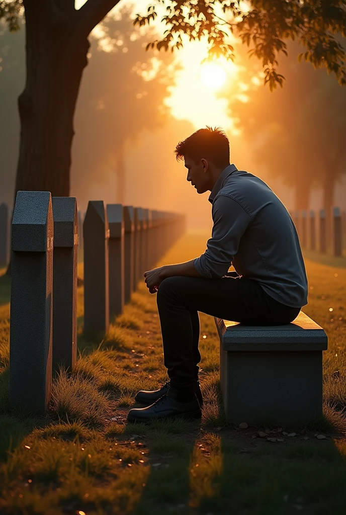 "The story begins in a cemetery, Andrew and his girlfriend Valerie visit their two deceased friends, Juan and Cristian, Andrew simply sits in front of their graves without saying a word, Valerie at his side tells him that it is getting late and they should go home"