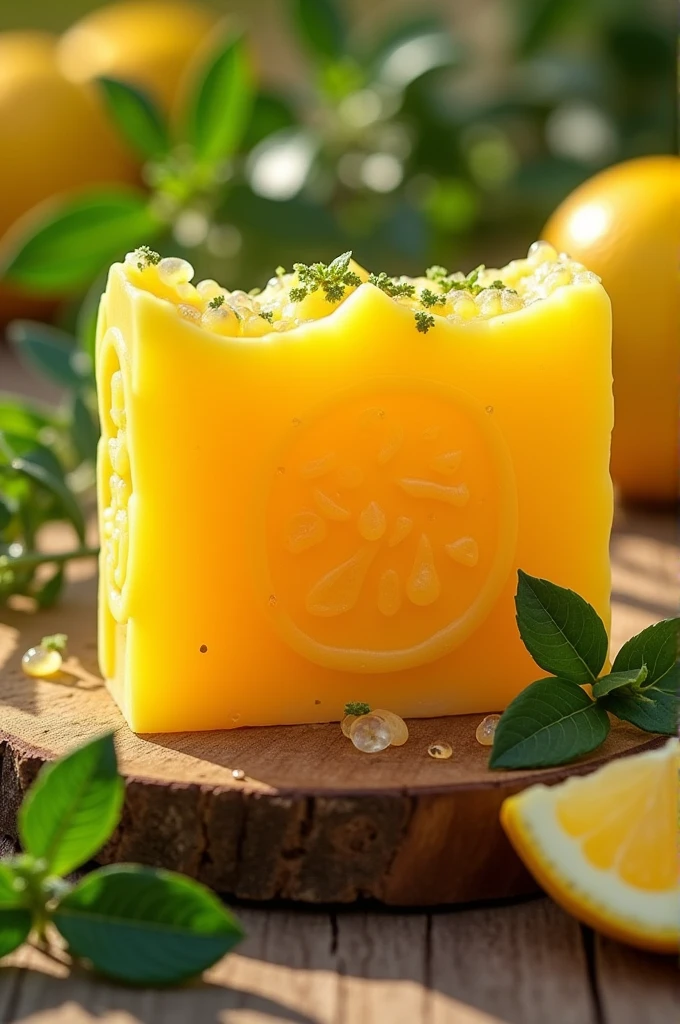 Artisan lemon soap