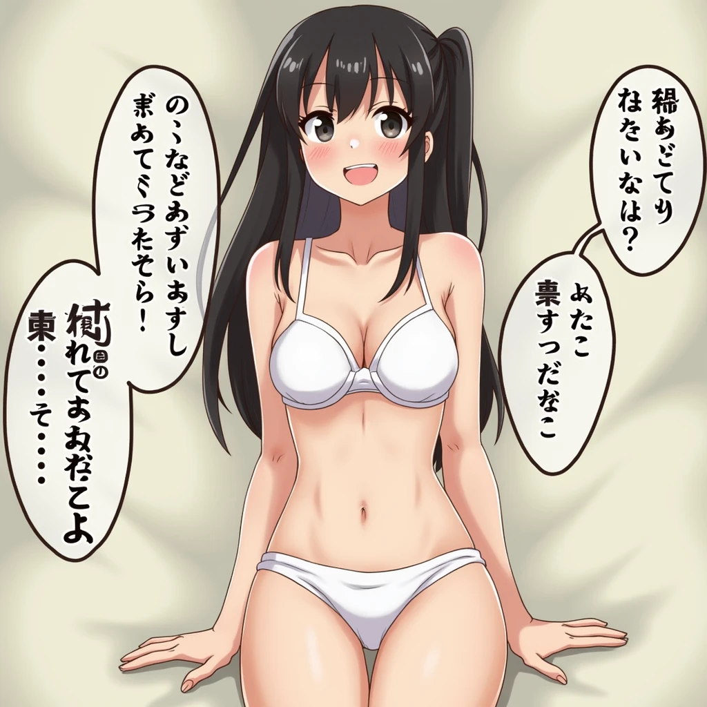 Black Hair、Japanese、underwear
