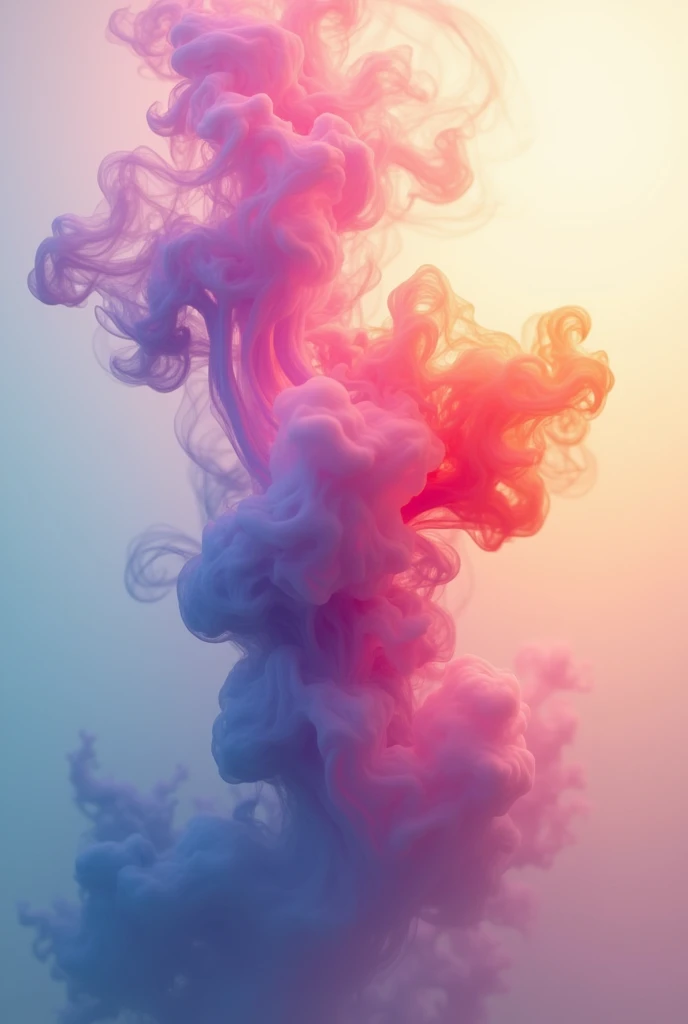 PNG background with colorful smoke scattered