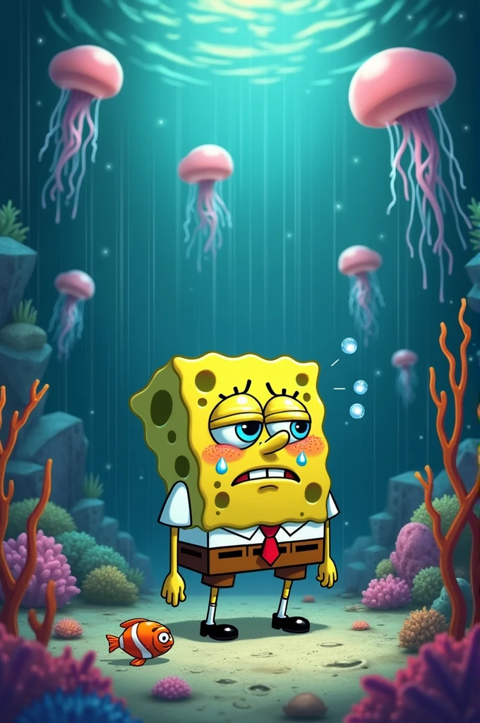 Bob esponja crying