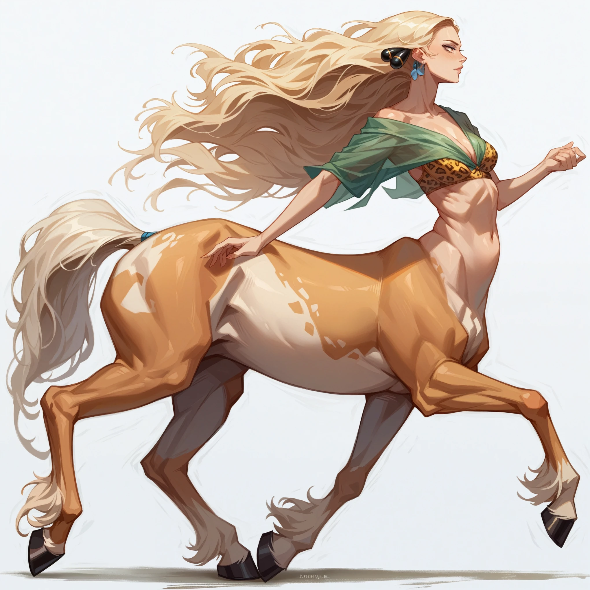 Anime.1 Girl. Cute girl.  Baby. Monster girl. Centaur. Clumsy. Blonde. Long hair. Blue eyes. Beautiful eyes. Perfect eyes. Expressive eyes. Ideal face. . Small breasts. Flat chest. Ideal anatomical body. Nude body. The upper half of the body is human. Below the waist - horse. Horse body. Horse legs. Horse tails.  Cold. Runny nose. Snot flows from the nose. Wants to sneeze. I have to sneeze. Violent, desperate desire to sneeze. She is sneezing. Covers his nose with his hands. Jansai handkerchief. Blows his nose. Standing. Standing at full height. Standing in the forest. Standing in the middle of the forest. Beautiful character design. Shiny skin. Full body. nsfw. Scat. Official art. Extremely detailed CG Unity 8k wallpaper. Ideal lighting. Ultra high resolution 4K. Super detailed 8K. A high resolution.