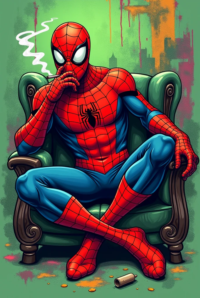 get a tattoo of Spiderman smoking a joint 