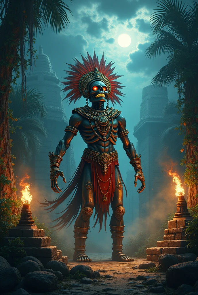 Mayan god Tepeu from the Popol Vuh as he looked