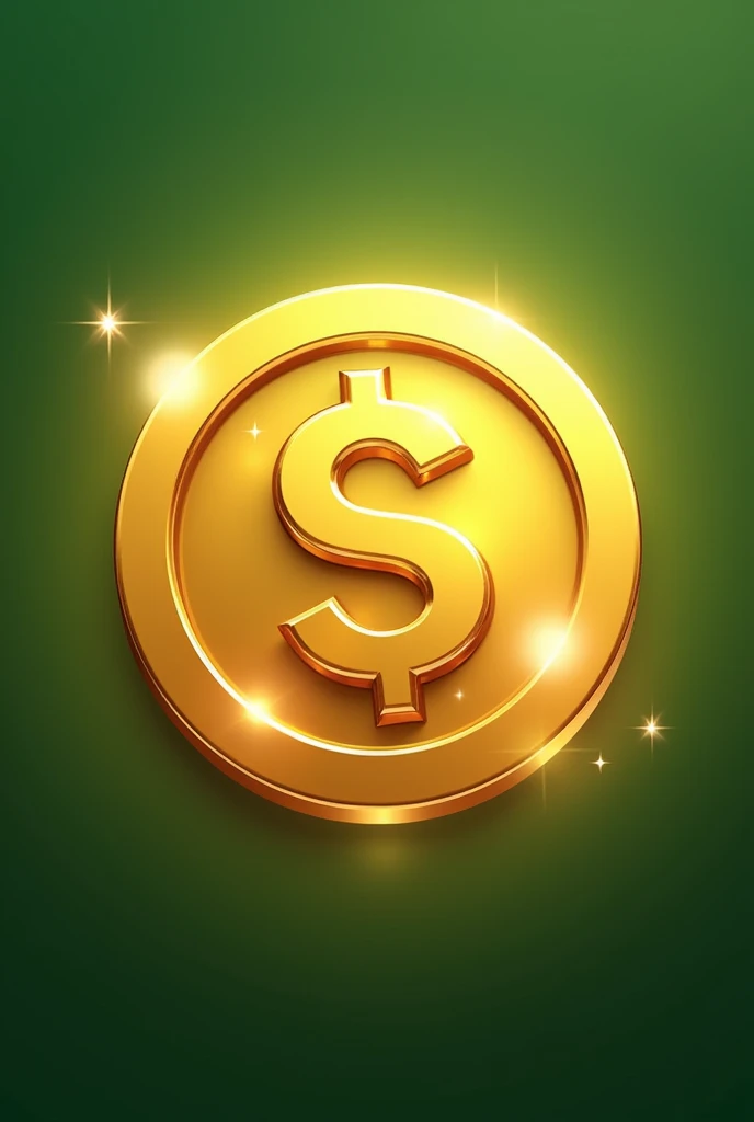 create an icon of a coin with a dollar sign