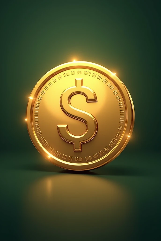 create an icon of a coin with a dollar sign