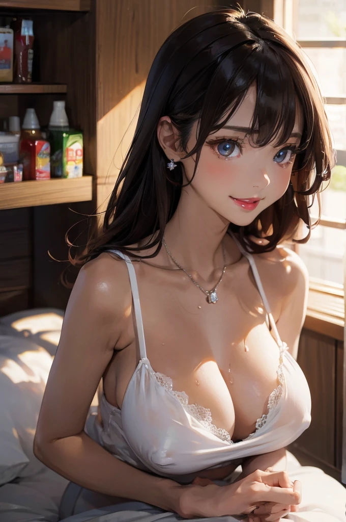 ((midnight, need, 8k, masterpiece:1.3)), Leg length, focus:1.2, Full of body,Beautiful woman with perfect body:1.4,((Dark brown hair, Huge tits:1.2 )), (low cut,深Vbig breasts,), (()),Highly detailed face and skin textures, There are a lot of people,Delicate of eyes, double eyelids,big eyes,Lovely ofBig breasts,age Girls,big breasts,Smile,Larger of breasts, curls,,sweating,red lips,big breasts围,Huge tits,wear earrings,Noble beauty,Smile,White skin,热of,Big breasts are very attractive,necklace,Raised sexy,of,stage,huge cleavage,a lot of hair,Japanese beauty,long black hair,There is a lot of sweat on the body,sweating,Huge breasts,In the supermarket,Crowded of supermarket,A lot of people