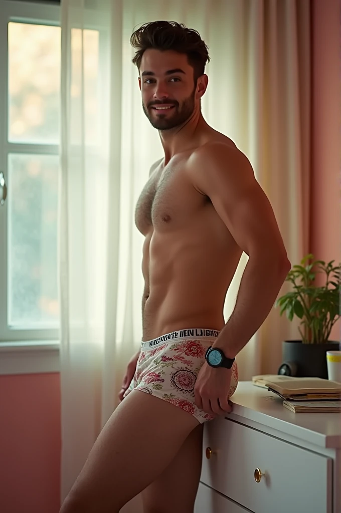 Man in underwear