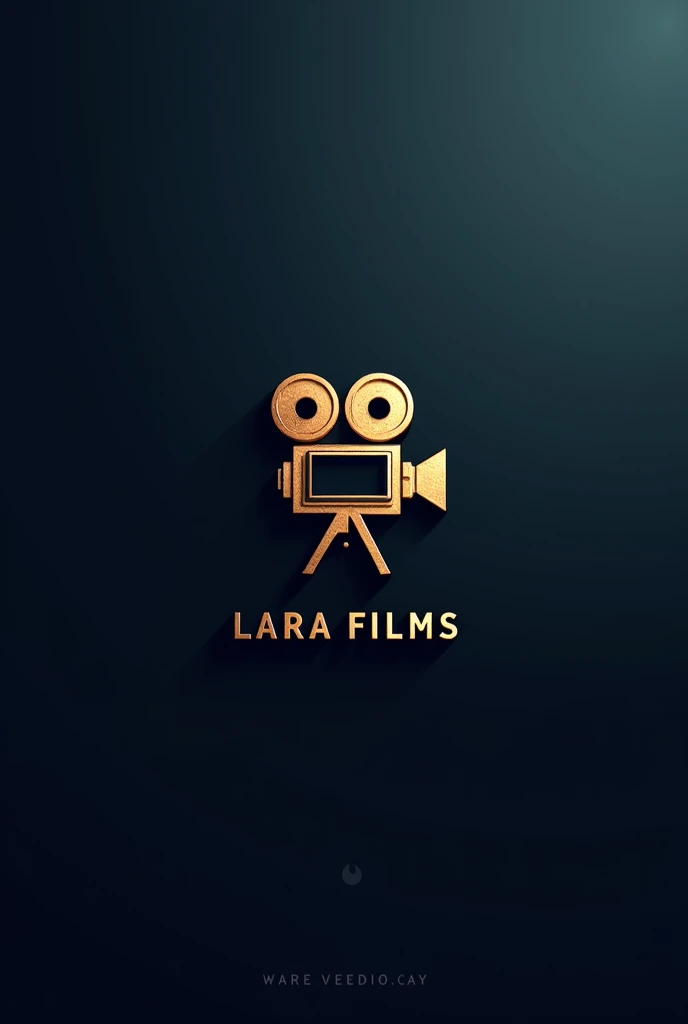 Modern videomaker logo and with the name Lara films
