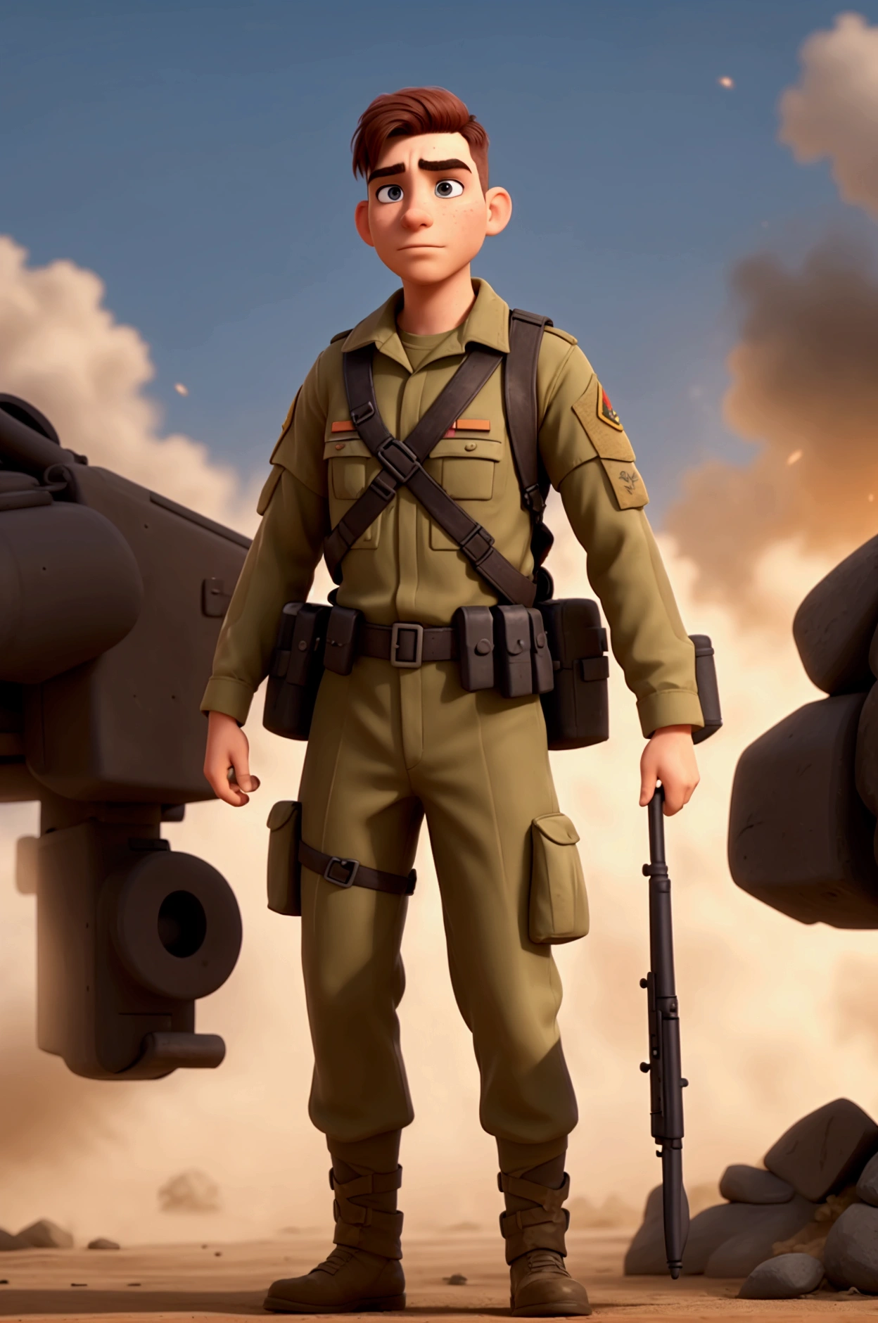 soldier in war