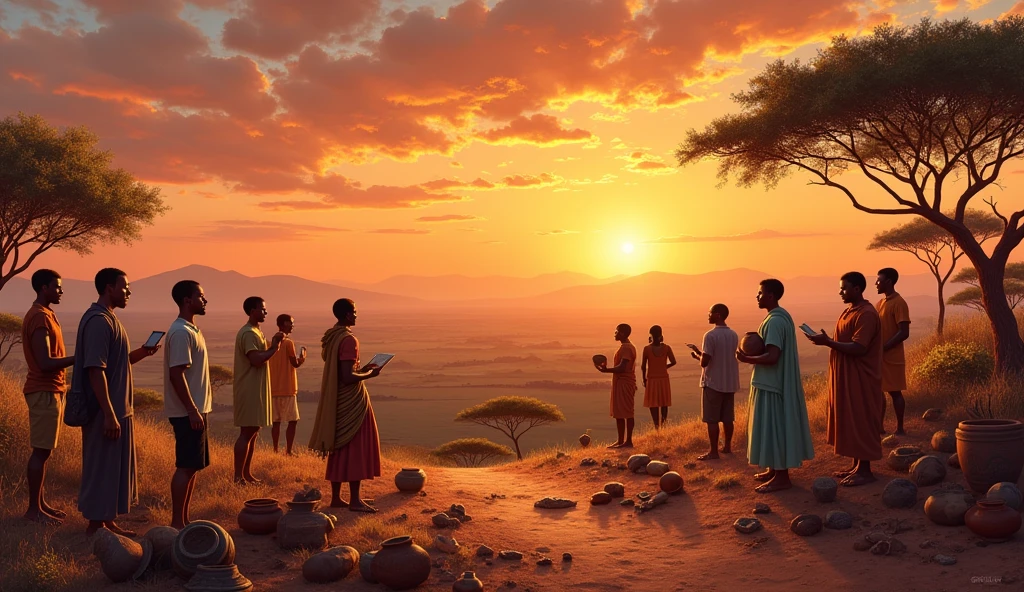 The Importance of Studying African Prehistory. Leave one third of the left side and one third of the top empty because that's where I will put the text.