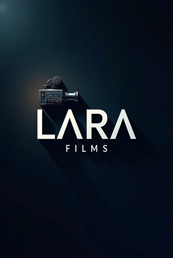 Video maker logo with a recording camera and the name Lara Films.