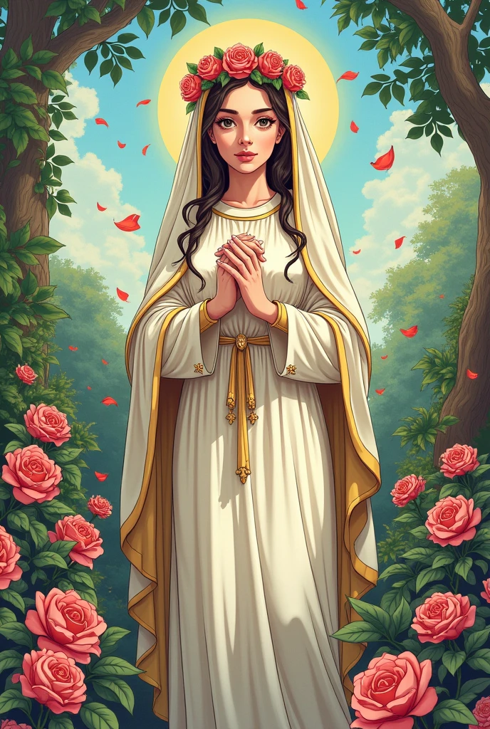 Saint Rose of Lima manga style