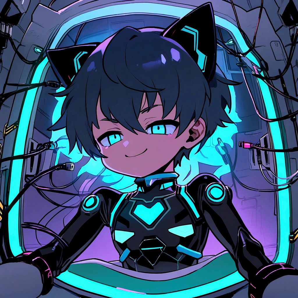 Absurd resolution,high resolution,(masterpiece: 1.4),hyper-detail,fullbody shot,head to toe,full frontal camera perspective,solo,shorter,standing,glasses,kemono feline cat futanari,no skin other than neck and head shown,watertight environmental suit,black hair,messy ponytail,cute face,detailed soft grey luminous eyes,huge massive hyper super swollen heavy milky breasts,breasts so big that cover her whole torso and are bigger than her head while being so big they reach her bellybutton,extremely super large swollen perky heavy bust,super huge enormously gigantic tits,gigantic breasts stretching/straining out of her outfit looking like they are about to burst out,breasts compressed squishing barely contained in outfit,inflated breasts,breast_expansion,super gigantic swollen heavy tits,wide full hips,narrower torso and shoulders,smaller torso,narrower waist,full thicc big soft thighs,thicc big full thighs,big rounded full soft butt,thicc butt,ruggedized utility styled outfit,fully insulated suit,full body outfit coverage with no skin showing or revealed,airtight/watertight zippers and seals,scifi monochrome black and grey fullbody covering protective padding rugged loose-fitted pilot utility suit with strategically placed protective padding,white watertight zipper utility cropped top for breasts support with a black strap horizontal across cleavage worn on top of suit,tactical strategic angular-patterned protective padding on hips and thighs and abdomen,practical/functional clothing,weather-proof durable clothing material,nylon clothing material,custom made clothing to fit and support large breasts,scifi padded rugged rigid high collar cropped cutout fitted techwear jacket,armored high collar,white and black triangular decals and techwear iconography on apparel and clothing,techwear gloves,ruggedized tech,ruggedized tech aesthetic,fitted utility pants,utility chaps,near future scifi,cyberpunk aesthetic,anime aesthetic,tactical aesthetic,nasapunk apparel,death stranding