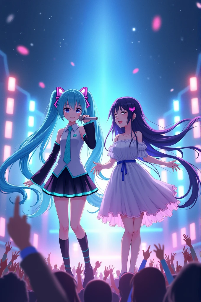 Hatsune Miku and Yozaki Kanade