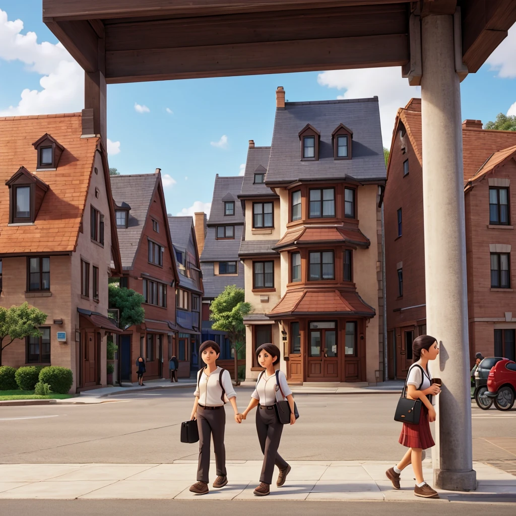 As a pedestrian platform with businesses,houses but no people just that