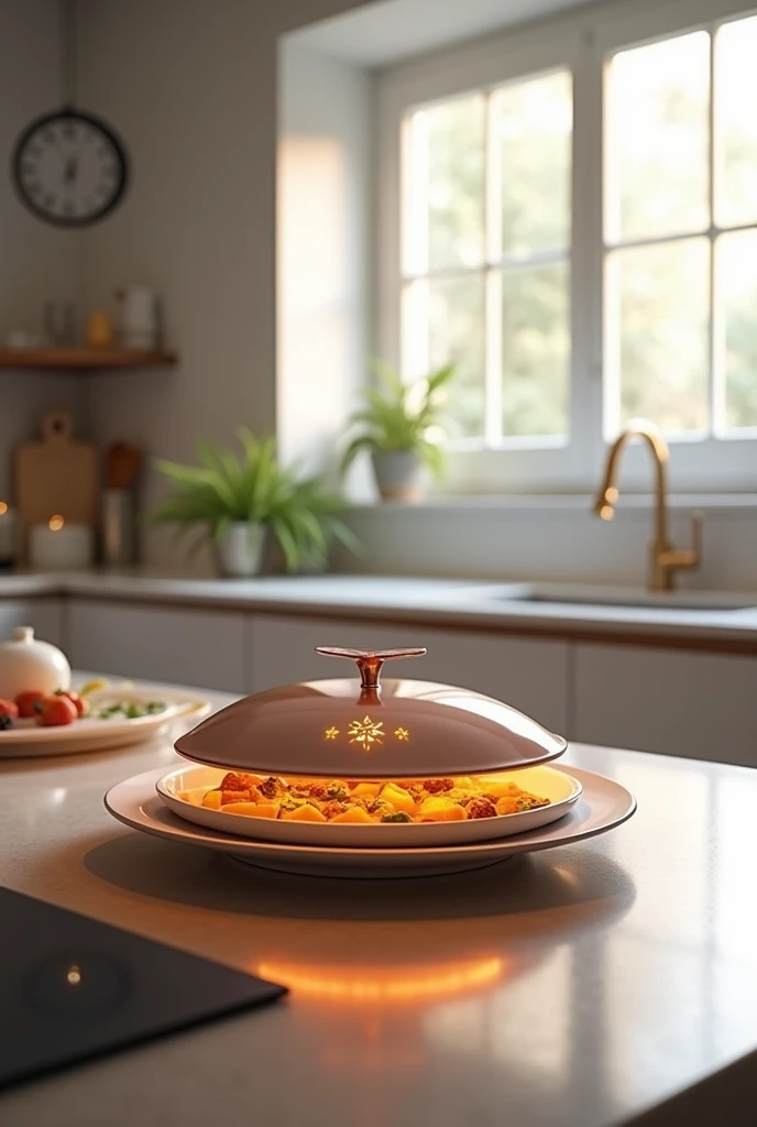 Can you make me automatic heater cover of plate for food . I want it drawing